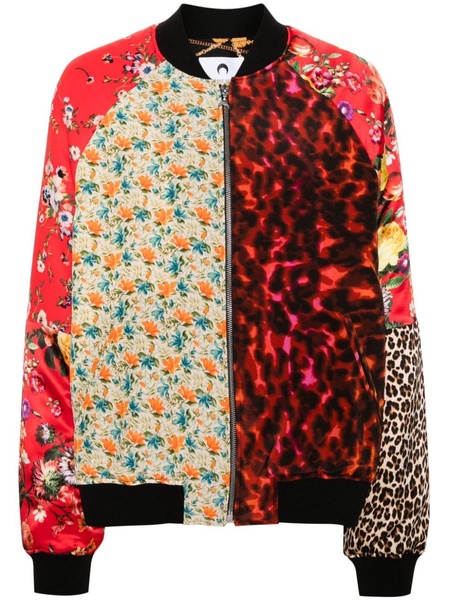 Regenerated Silk Scarves bomber jacket