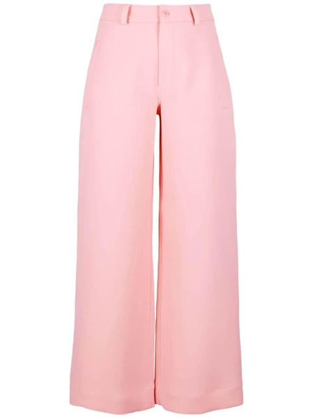 high-waist wide-leg trousers