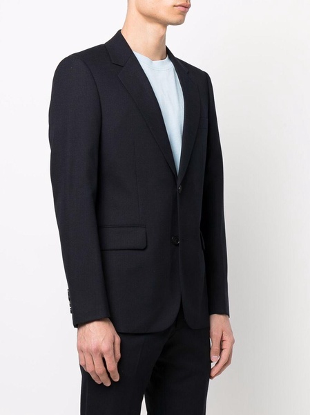 single-breasted wool suit jacket 