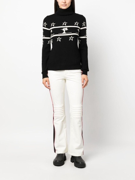 Little Skier intarsia wool jumper