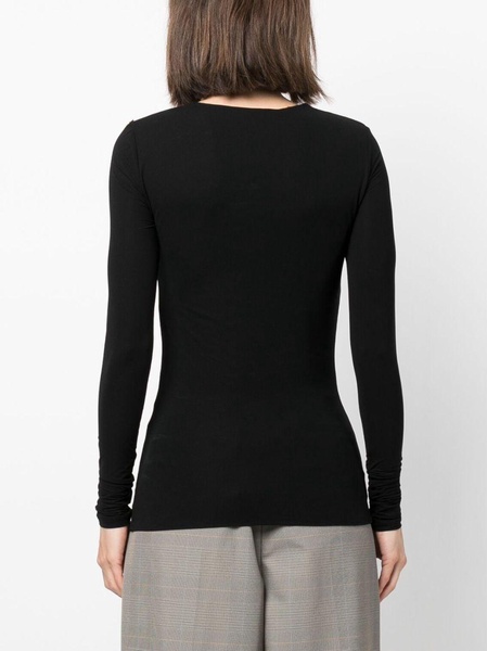 long-sleeve jersey top