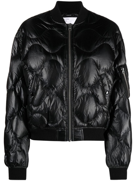 band-collar padded jacket