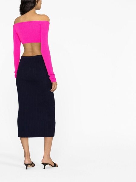 cable-knit pencil skirt