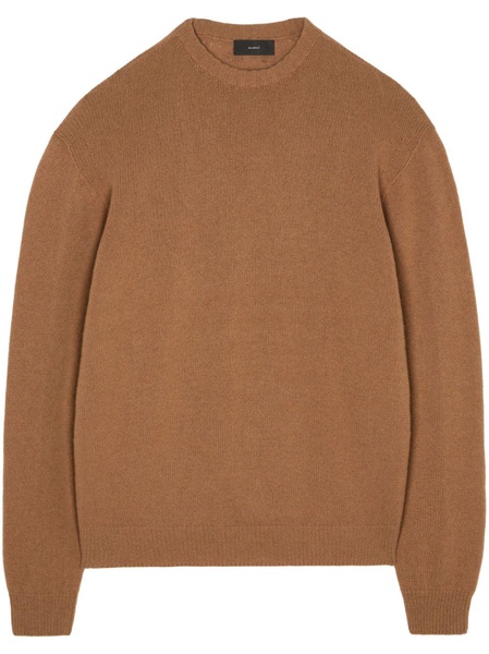 crew-neck knitted jumper