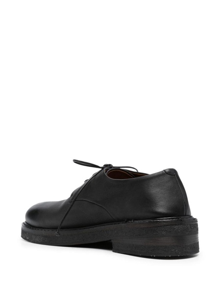 round-toe leather oxford shoes 