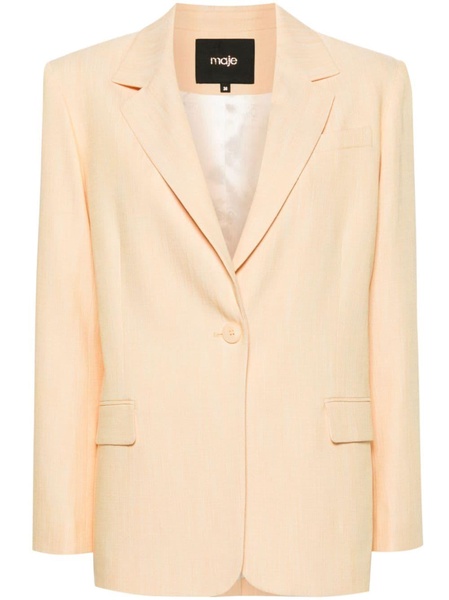 single-breasted twill blazer