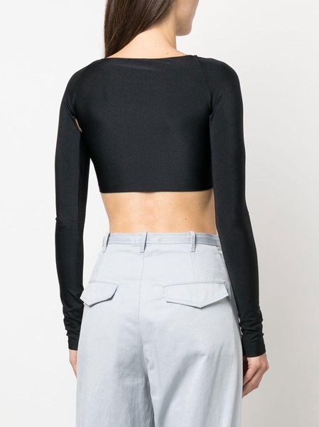 ruched cut-out top