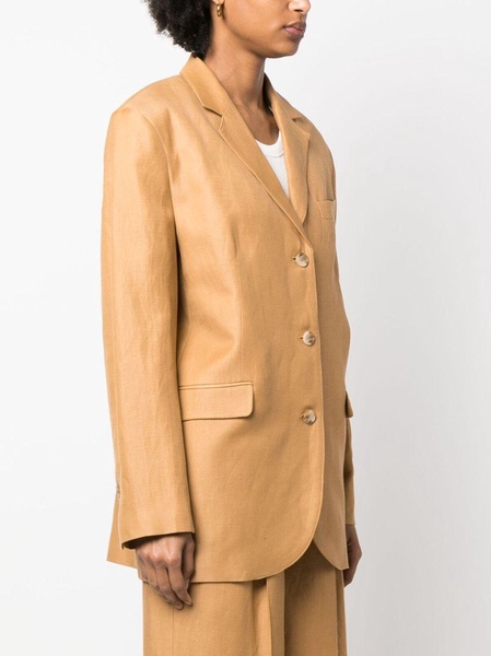 single-breasted long-sleeved blazer