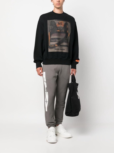 logo-print track pants