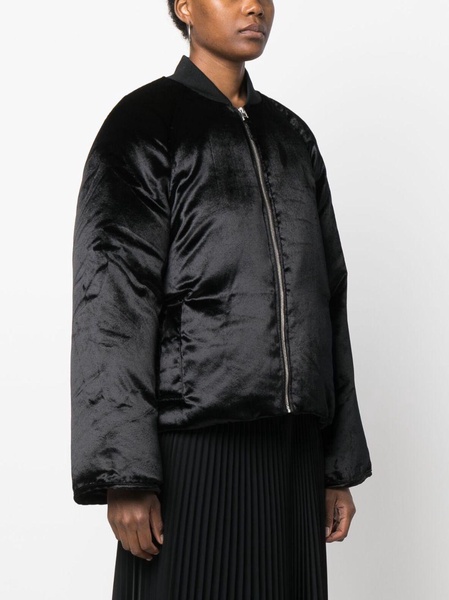 Lafu velvet bomber jacket