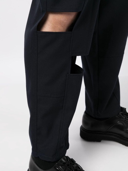 panelled cut-out cropped trousers