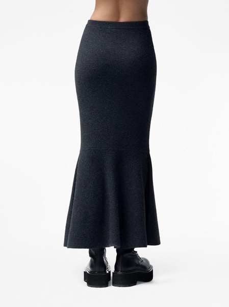 Los cashmere-blend skirt