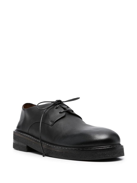 round-toe leather oxford shoes 