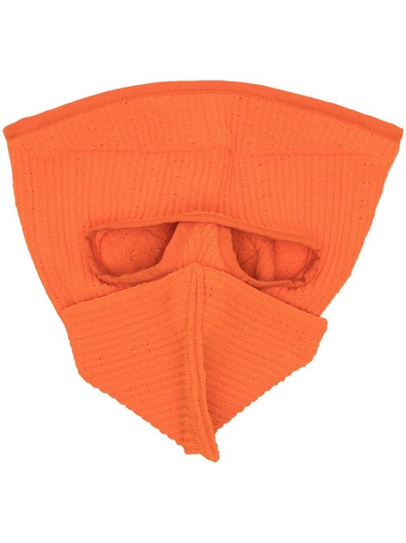 ribbed-knit balaclava