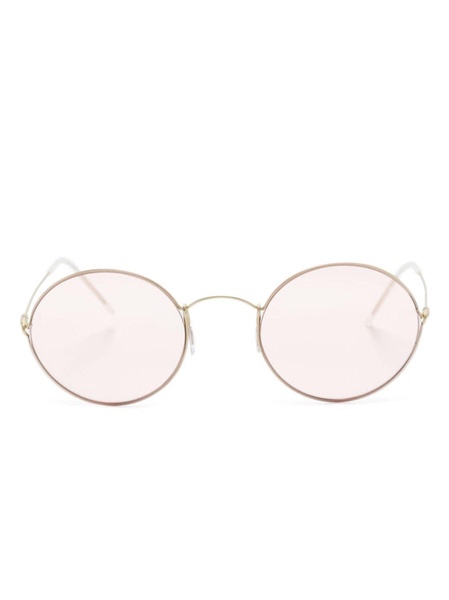 round-frame tinted sunglasses