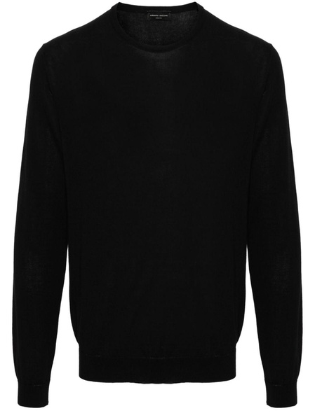 fine-knit cotton jumper