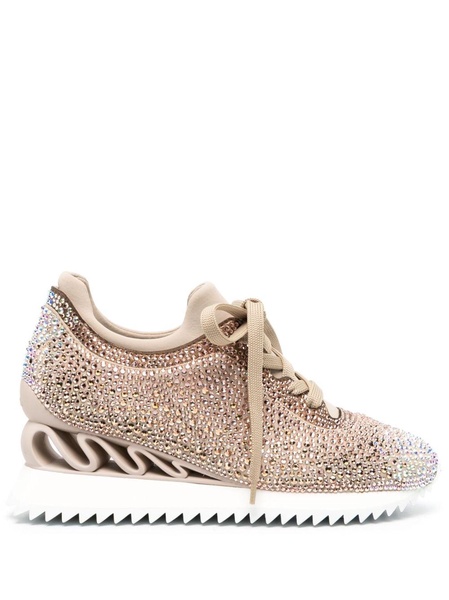 Reiko Wave rhinestone-embellished sneakers