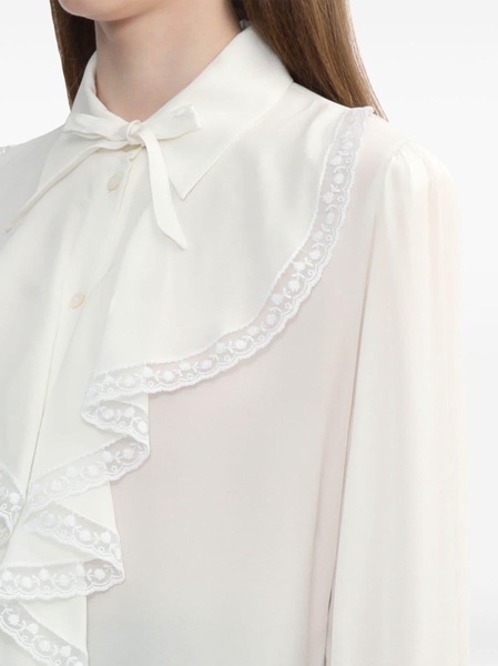 ruffle-detailing blouse 