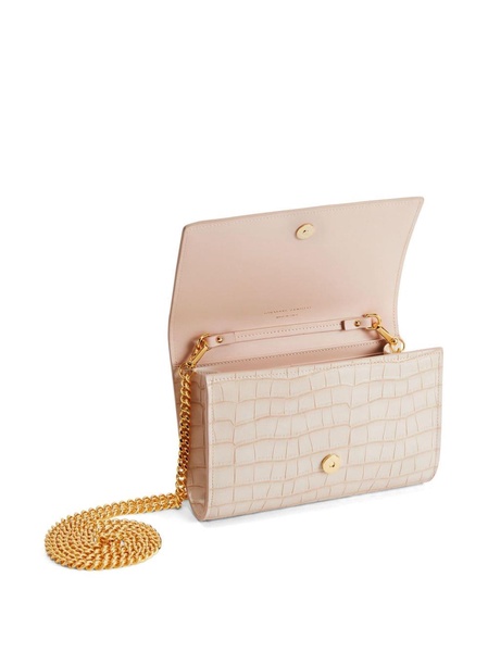 Wendy croc-effect clutch bag