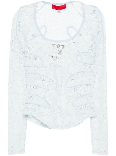 Seraph floral-lace top