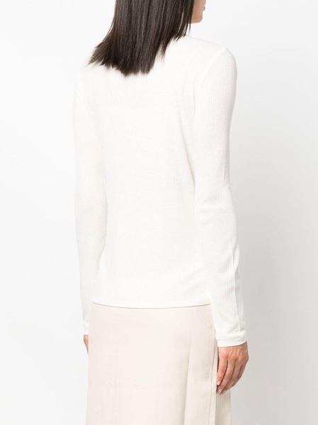 ribbed roll-neck jumper