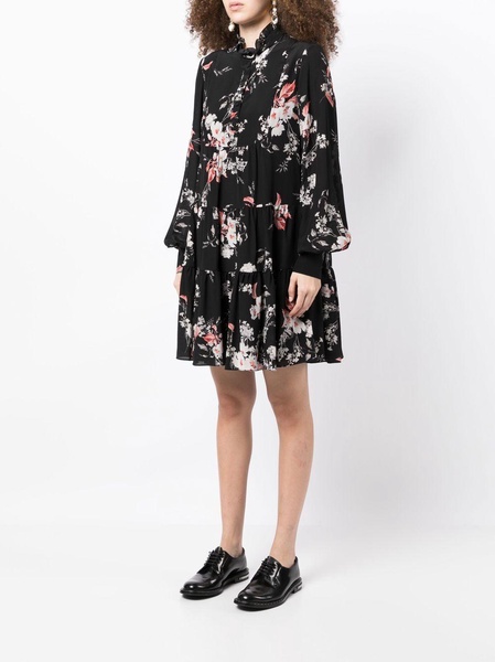 Karla floral-print short dress