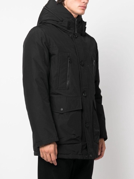 padded hooded coat 