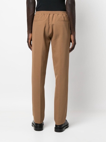 slim-cut tailored trousers