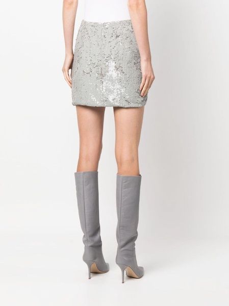 ruched-detail sequined miniskirt