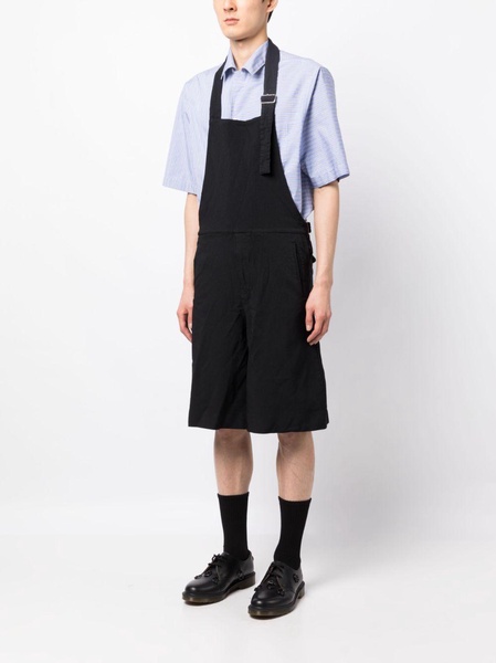 halterneck short dungarees