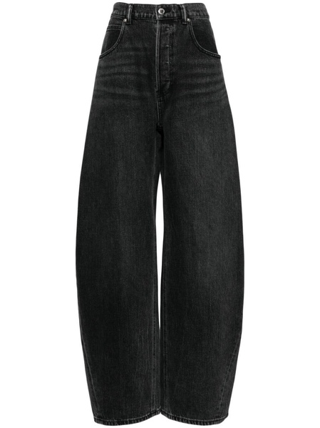 low-rise wide-leg jeans