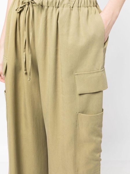 Ethan twill wide-leg trousers