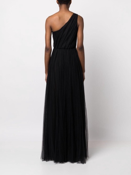 one-shoulder tulle dress