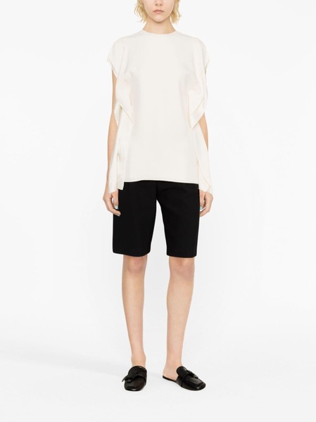 slit-sleeve T-shirt