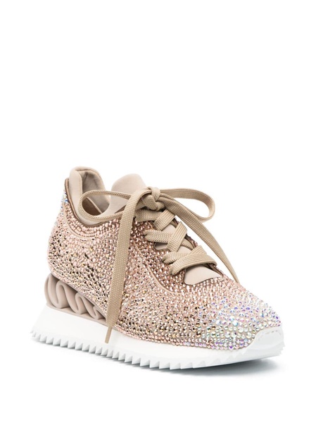 Reiko Wave rhinestone-embellished sneakers