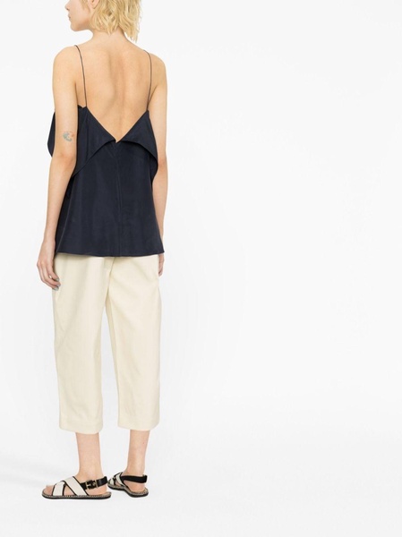 draped silk camisole top