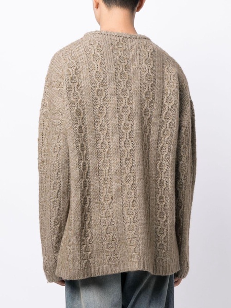 cable-knit jumper