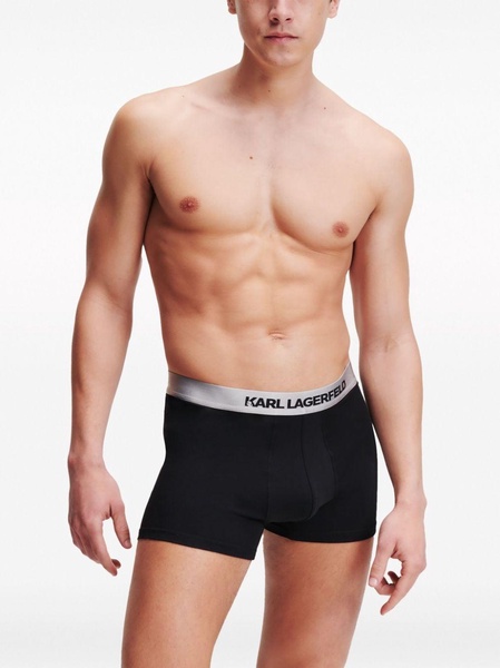 metallic-logo boxers (pack of three)