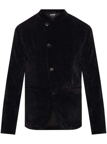 band-collar jacket