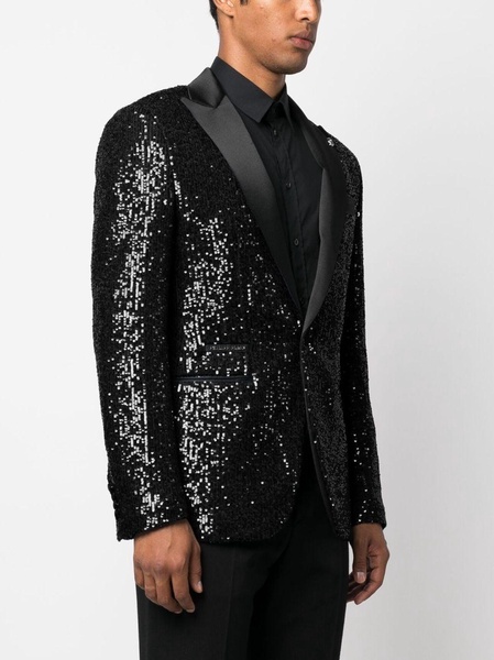 sequin-embellished blazer