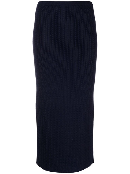 cable-knit pencil skirt