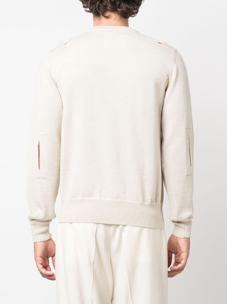 cut-out wool jumper