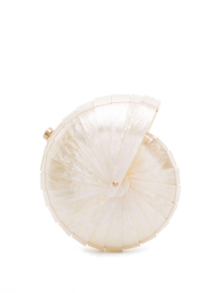 Sirena shell clutch bag