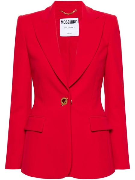 toggle-fastening single-breasted blazer