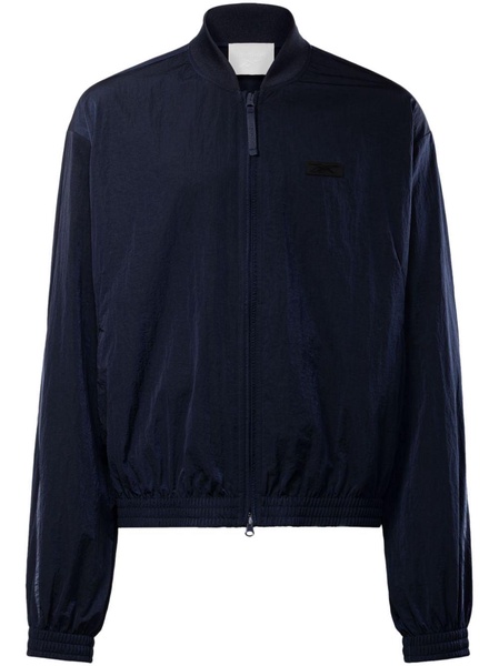 stripe-detail bomber track jacket