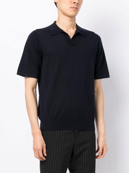 V-neck polo shirt