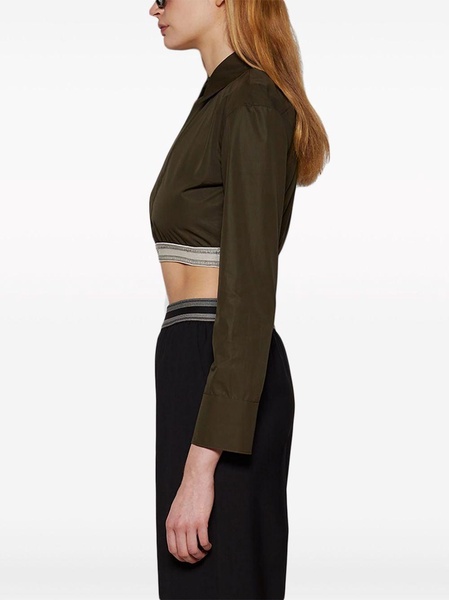 long-sleeve cropped shirt 