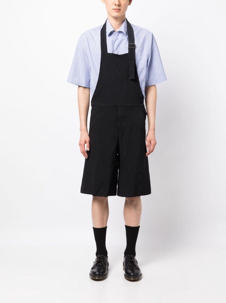 halterneck short dungarees