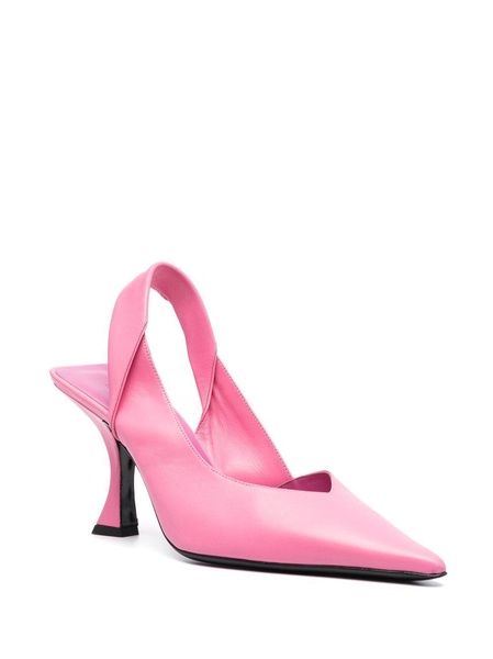 Yasha 90mm slingback leather pumps