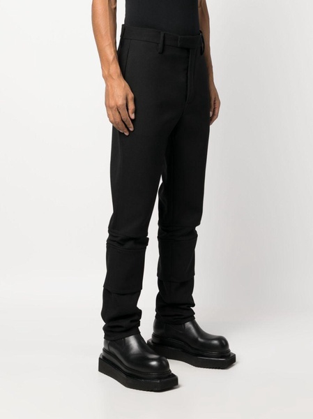 panelled slim-fit trousers